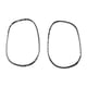 thumbnail image 1 of 2 piezas de cubierta de marco de manija de puerta interior de fibra de carbono para Negro, 1 of 8