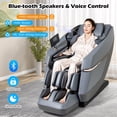 thumbnail image 5 of Costway Full Body Zero Gravity Massage Chair with Airbags Waist Heater Foot Rollers Gray, 5 of 11