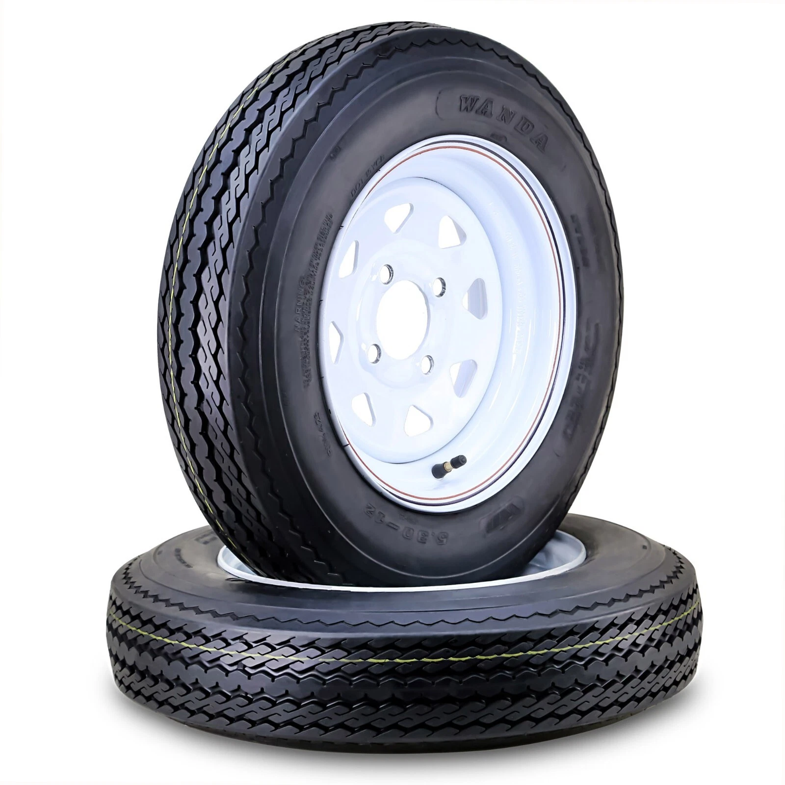 Kenda Load Star 4.80-12 4 Ply Tubeless Boat Trailer Tires 2 Pack
