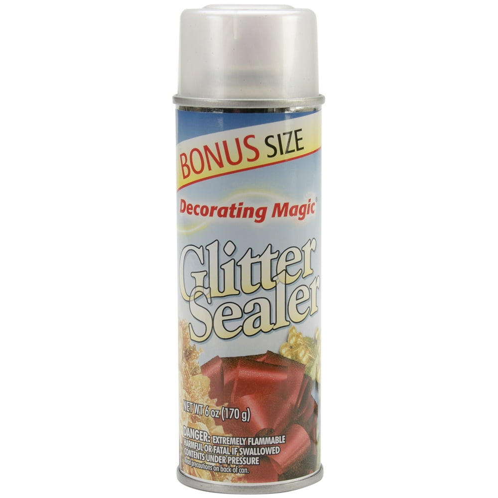 Decorating Magic Spray Glitter Sealer 6ozClear
