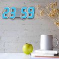 thumbnail image 5 of 3d Led Digital Clock Wall Deco Glowing Night Mode Adjastable Electronic Table Clock Wall Clock Decoration Living Room Led Clock, 5 of 5