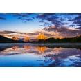 thumbnail image 2 of Bishop, Russ 32x23 White Modern Wood Framed Museum Art Print Titled - Dawn light over the Tetons from Oxbow Bend-Grand Teton National Park-Wyoming-USA, 2 of 4