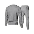 thumbnail image 4 of VBTAPA Mens 2 Piece Sweatsuits Casual Athletic Outfits Crewneck Long Sleeve Sweatshirt Jogging Sweatpants Tracksuits Set Jogger Matching Sets with Pockets Daily Deals Gray S, 4 of 5