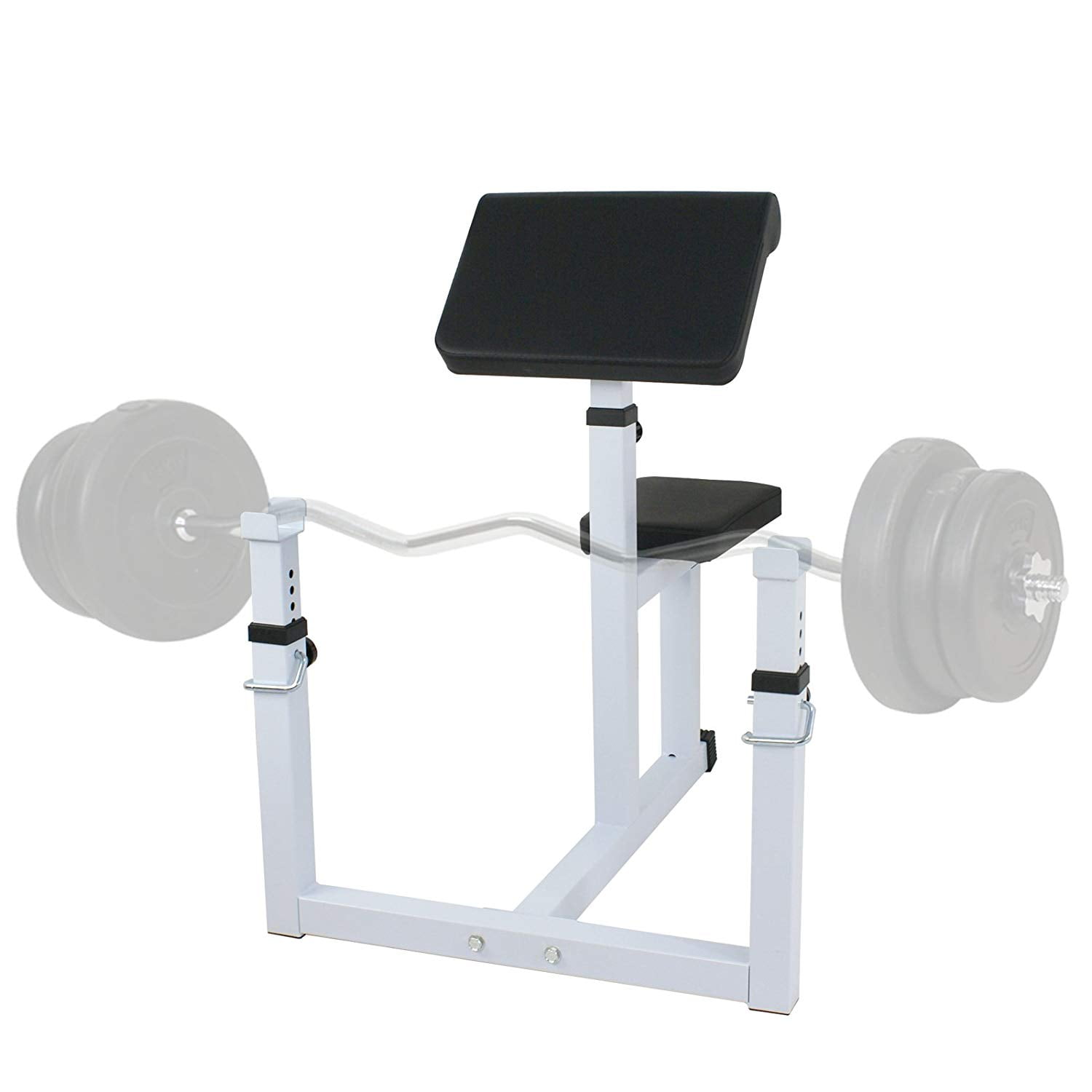 ZENSTYLE Arm Curl Weight Bench Seated Preacher Isolated Dumbbell Biceps 550LBS Arm Rest Adjustable