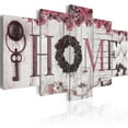 thumbnail image 3 of Qixi Creative Sofa Background Wall Decoration Painting 5-Piece Set Pink Clearance Sale!, 3 of 4