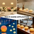 thumbnail image 6 of NUAHRHY 24 Packs 2.3 inch Flameless LED Floating Candles, 200 Hours Water Activated Candle Light, Waterproof Tealights Candles for Wedding Decorations, Swimming Pools, Party, Bathtub, Fountain, 6 of 11