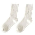 thumbnail image 2 of Dengjunhu 1 Pair Sports Socks Cozy Bouncy Breathable Solid-colored Durable Everyday Wear Cotton Flexible Comfortable Socks for Home, 2 of 7