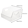 thumbnail image 2 of KAKOWELY 1Pc Multipurpose Transparent Book Storage Box Acrylic Book Storage Container,8.46"X7.68"X4.72", 2 of 4