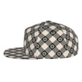 thumbnail image 3 of Fotbe Daisy Plaid Black Flat Bill Visor Cap Classic Snapback Hat Polyester Foam Trucker Hat Trucker Cap Adjustable Baseball Cap, 3 of 9