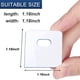thumbnail image 2 of 16 Set/ 32 Pieces Clear Vertical Blind Repair Tabs, Vertical Blind Repair Vane Savers, Vertical Blinds Replacement Slats, 2 of 5