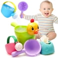 thumbnail image 1 of Juego de regaderas CreateView de Bath Toys, 6 unidades, sin agujero, para patos, 1 of 6