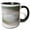 Black/White, variant on 3drose, Usa, Utah, Tooele County. Blur of Wild Horse Colt Galloping, 11oz Two-tone Black Mug