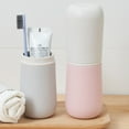 thumbnail image 2 of Shisuyan Toothbrush Cup Dual Color PP Plastic 1Set 7.86x2.55x2.55in, 2 of 9