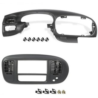 Double DIN Dash Radio Bezel For 98-05 S10, Blazer, Jimmy, Sonoma - Beige Textured