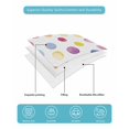 thumbnail image 5 of Colorful Polka Dot Summer Quilt Set Twin Size, Soft Microfiber Quilted Bedding Set with 2 Pillow Shams, Rainbow Polka Dot Watercolor Lightweight All Season Bedspread Coverlet for Bedroom 68"x86", 5 of 6