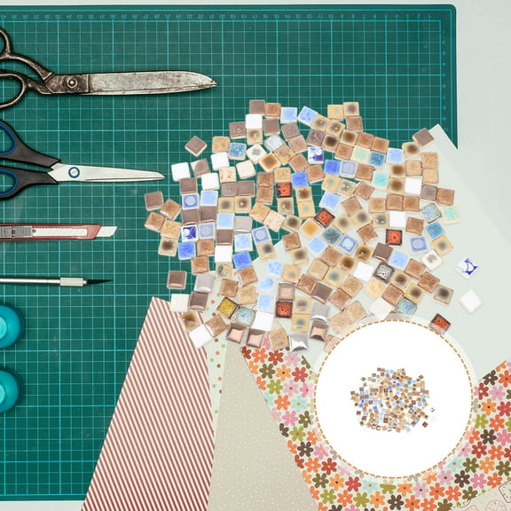 Raindrops 1 Bag of Unique DIY Mosaic Pieces Durable Ceramic Mosaic Tiles Delicate Mosaic Tiles