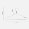 thumbnail image 6 of Iron Wire Non\-slip Anti\-rust Coat Hanger Rose Gold Clothes Garment Trouser Dress Clothes\-rack 42x21cm, 6 of 7