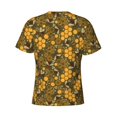 thumbnail image 6 of Vsdgher Bees and Honeycombs Print Men's Dry Fit Mesh Athletic Shirts Moisture Wicking Tennis T-Shirt Tops, 6 of 9
