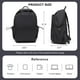 thumbnail image 2 of Mochila Coofay negra impermeable para mujer y hombre, 2 of 7