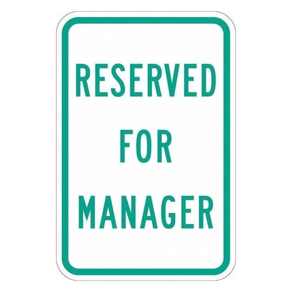 Lyle Employee Parking Sign,18" x 12, T1-1202-EG_12x18 T1-1202-EG_12x18