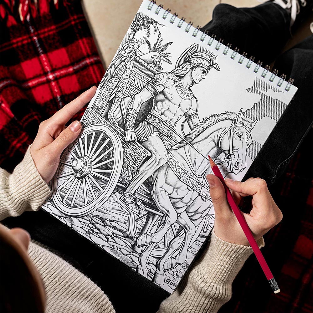 LBKHOUSE Tarot Coloring Book Spiral Bound for Adults, Premium Cover