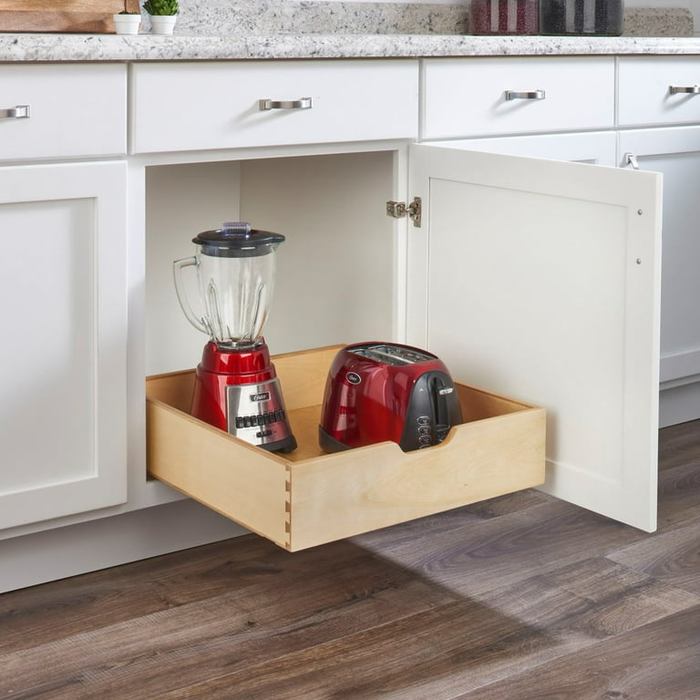 Rev-A-Shelf 8 Inch Width Wood Kitchen Base Cabinet Pull-Out
