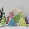 thumbnail image 4 of Molde de silicona con forma de bola de cristal para árbol de Navidad, hecho a mano, para velas aromáticas, molde de resina de yeso, moldes para decoración navideña DIY, 4 of 5