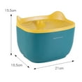 thumbnail image 4 of Fuente de Agua Automática Sunnimix 2.5L para Gatos y Mascotas Dispensador Sin Derrames Verde Amarillo, 4 of 8