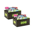 thumbnail image 2 of Teacher Created Resources Chalkboard Brights Small Storage Bin, 8" x 11" x 5", Pack of 2, 2 of 2
