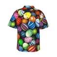 thumbnail image 3 of Disketp Hawaiian Shirts For Men,Easter Eggs2 Print Mens Casual Short Sleeve Button Down Shirts Beach Shirt, 3 of 8