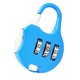 thumbnail image 3 of Mini cerradura de combinación Candado de 3 dígitos Cerradura de código de aleación de zinc antirrobo para taquillas Maletas Equipaje Azul cielo, 3 of 8