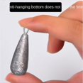 thumbnail image 1 of Colgante de Plomo con Forma de Gota de Agua de 40g, Poste de Mar, Colgante de Plomo con Gancho para Pesca en el Mar, Peso de Pesca, 1 of 5