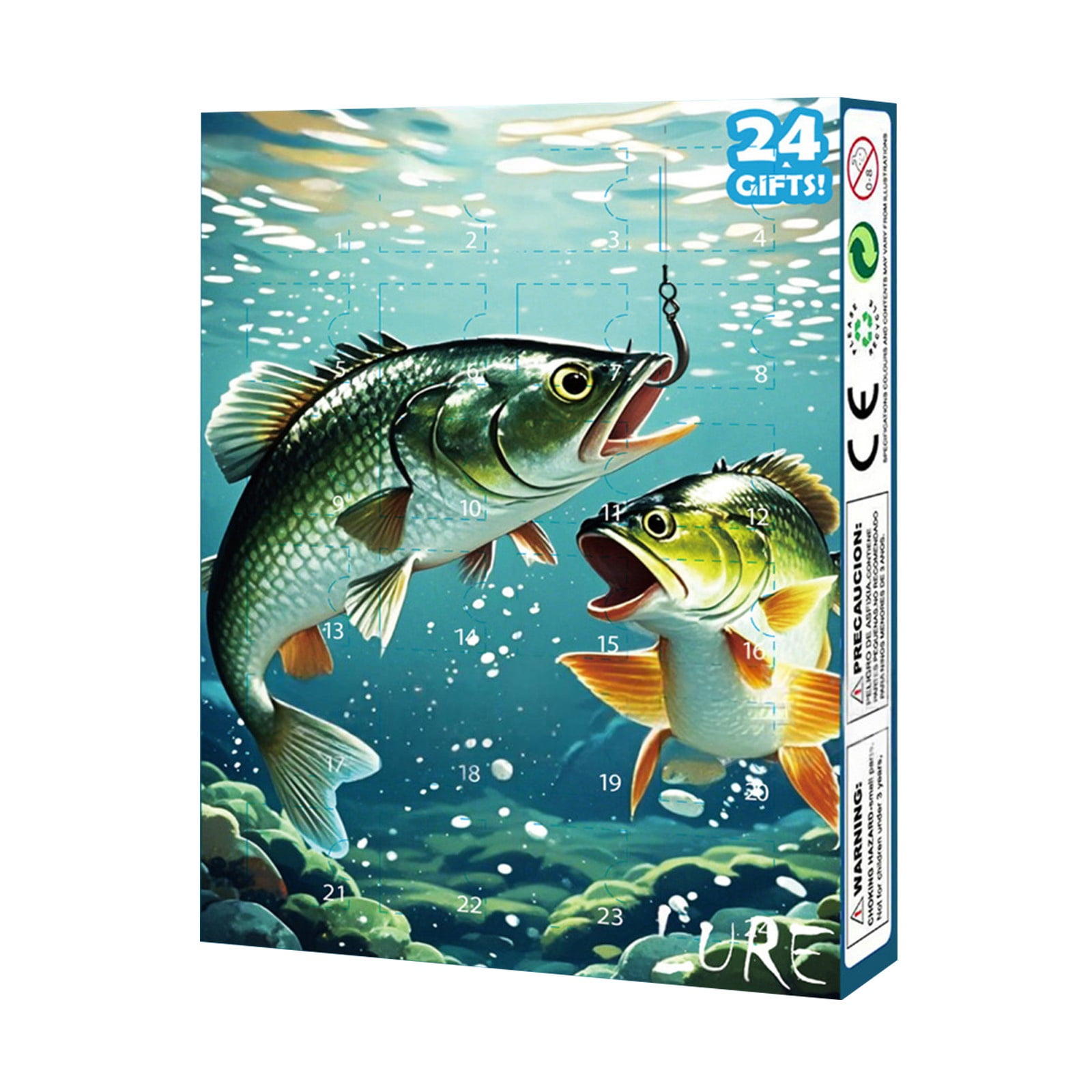 Calendrier De L'Avent Pêche - 24 Leurres Pour Pêcheurs - Pour Eau Douce Et Mer - Cadeau Homme Noël