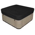 thumbnail image 1 of Cubierta cuadrada impermeable de poliéster para bañera de hidromasaje Cubiertas para spa al aire libre 90.9 x 90.9 pulgadas, negro, 1 of 5
