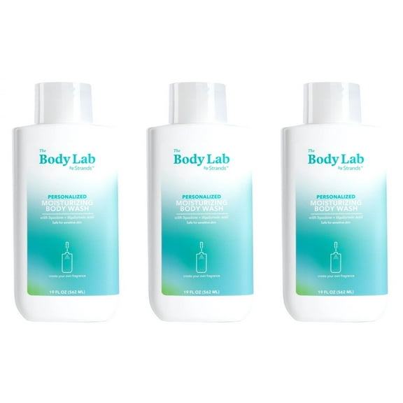 The Body Lab Personalized Moisturizing Body Wash with Squalane   Hyaluronic Acid 19 fl. oz. Pack of 3