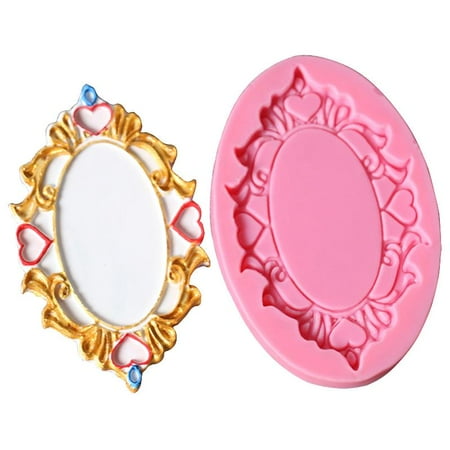 

ZOYONE Soap Mold Chocolate Candy Mold European Style Picture Frame Cake Decoration Gift