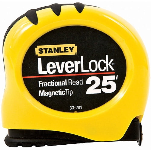 STANLEY STHT33281L 25ft Lever Lock Tape Measure with Tip