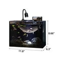 thumbnail image 2 of VNEKVA 2.5Gal Desktop Fish Tank Kit – Ultra Clear Glass Aquarium with USB Filter, USB Aquarium Light & Complete Aquascape Set, 2 of 8