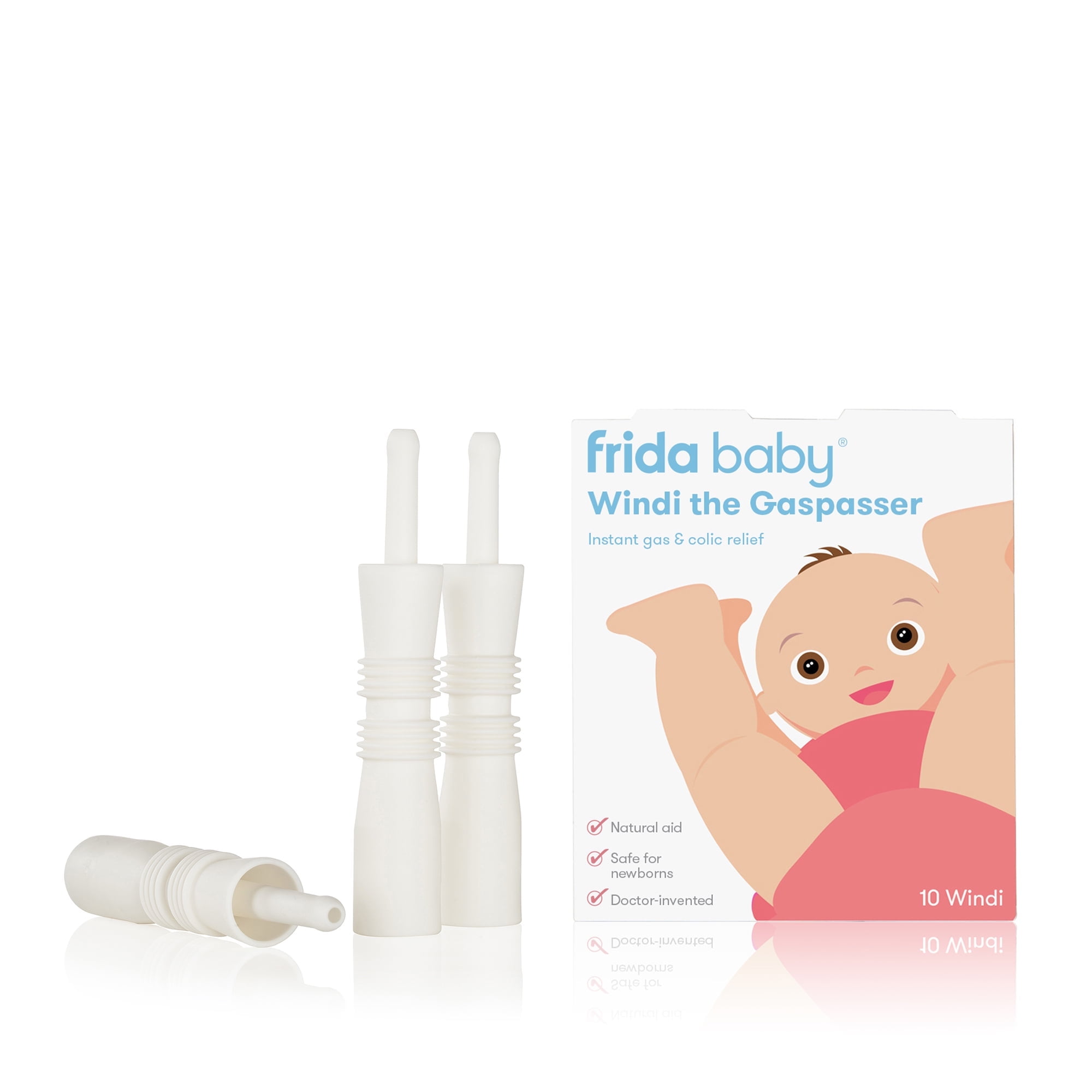 (2 pack) Frida Baby Windi The Gas Passer, Natural Infant Gas Relief, 10 Count