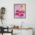 thumbnail image 2 of Stupell Industries Double Disco Cherries Brown Framed Floater Canvas Wall Art, design by Creative Studio, 21 x 17, 2 of 9