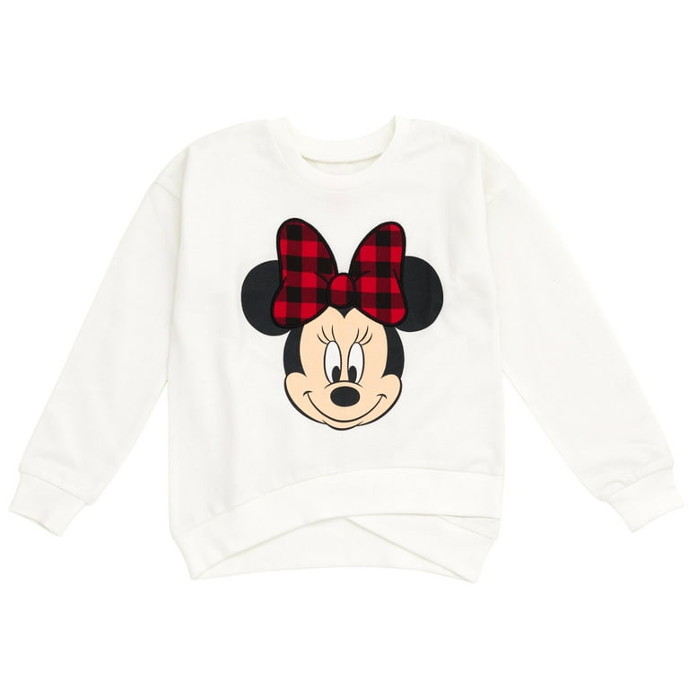 Disney Minnie Mouse Toddler Girls Fleece Sweatshirt and Leggings Outfit Set White Red 4T