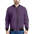 thumbnail image 2 of Chaqueta con cremallera a cuadros con estampado 3D colorido para hombre, sudadera de gran tamaño a la moda, chaquetas de calle para primavera y otoño, abrigos de manga larga, 2 of 4