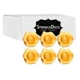 thumbnail image 2 of Sprinkle Deco® Small Gold Ready to Use Hand-Crafted Premium Royal Icing Contoured Cupcake Topper Cake Decoration Roses 6ct, 2 of 2