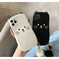 thumbnail image 6 of 3D Cartoon Case Compatible with iPhone 12 Pro, Cute Cool Fun Soft Silicone Bumper Case Protective Cover (Cat White, iPhone 12 Pro), 6 of 14