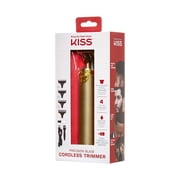 KISS USA Precision Blade Cordless USB Hair Trimmer Clipper, 8 Pieces, Men Waterproof Adult
