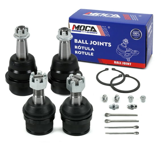 MOCA AUTOPARTS 4x Front Upper & Lower Ball Joints Fit for 2000-2001 Dodge Ram 1500 4WD