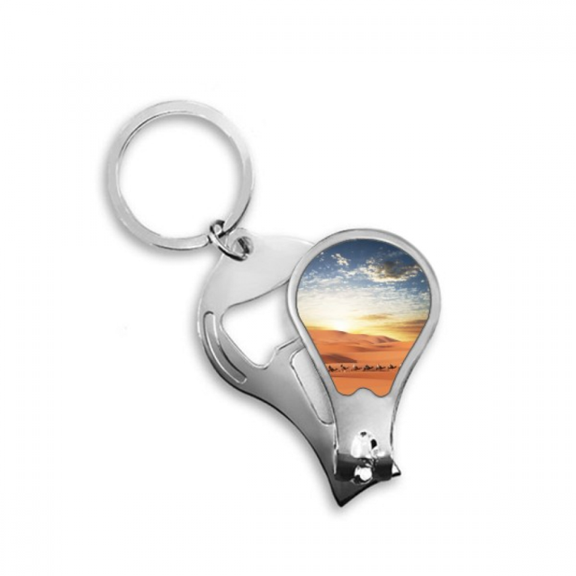 Cielo azul viaje camino de seda camello desierto Toenail Clipper Cutter