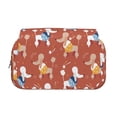 thumbnail image 2 of Disketp Cute Poodle Dog Estuche de Lápices de Doble Capa con Tapa Abatible y Cremallera, Organizador Escolar para Adolescentes y Adultos, 2 of 7