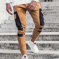 thumbnail image 2 of Men Combat Cargo Pants Multi-pockets Work Slim Fit Joggers Trousers Jogging Tracksuit Bottoms, 2 of 5