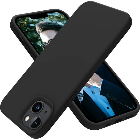 Pour iPhone 14 Case, Étui de Téléphone Mince Mince en Silicone Antichoc pour iPhone 14 6,1 Pouces (Noir)